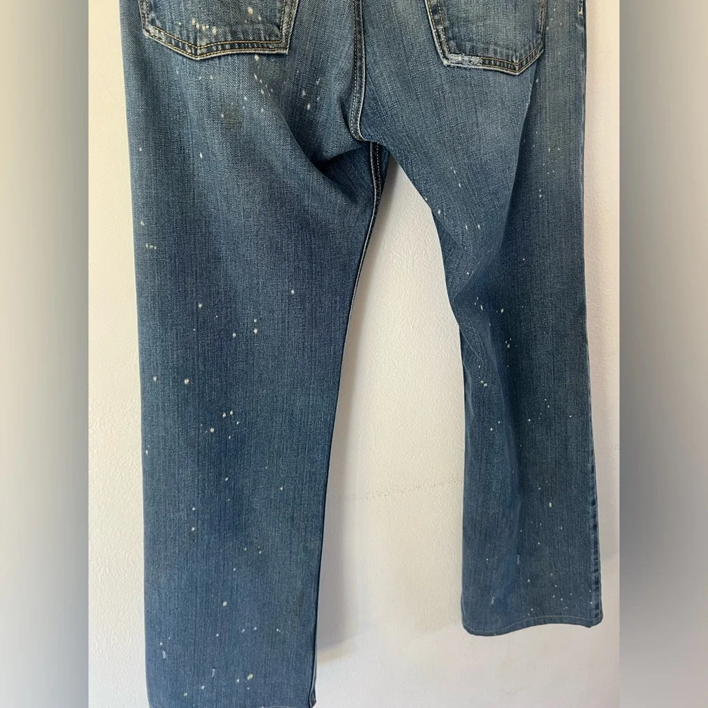 Diesel Industry Denim Straight Leg Distressed‎ Mud Washed Made In Italy Jeans